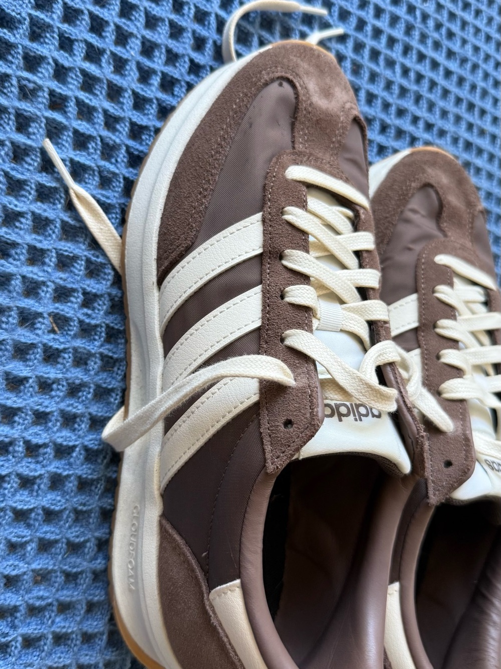 adidas Men’s Sneaker in Brown and Cream